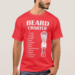 Beard Growth Chart Funny Beard Measurement 2 T-Shirt