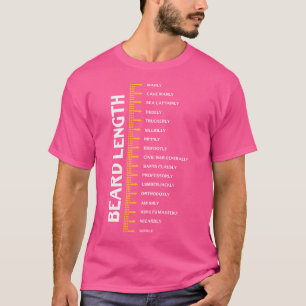 Beard Growth Funny Beard Ruler T-Shirt