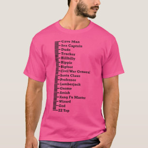 Beard Measurement Chart Beard For Beards T-Shirt