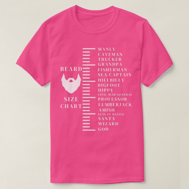 Beard Measuring 10 T-Shirt (Design Front)