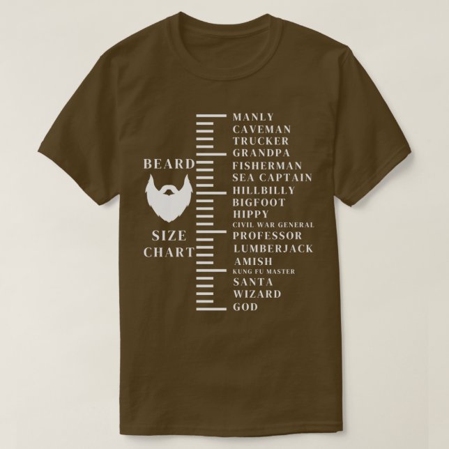 Beard Measuring 4 T-Shirt (Design Front)