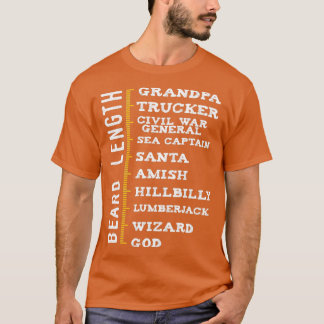 Beard Men Beard Length 1 T-Shirt