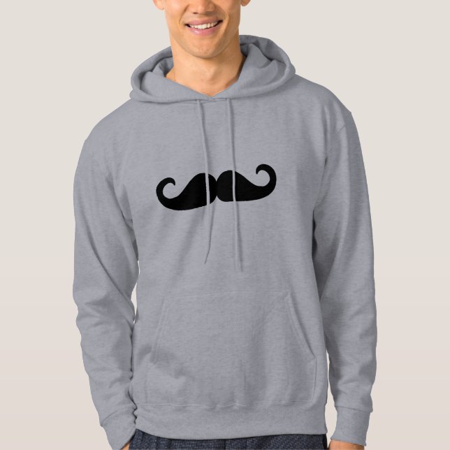Beard - Moustache Hoodie (Front)