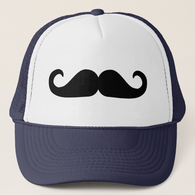Beard - Moustache Trucker Hat (Front)