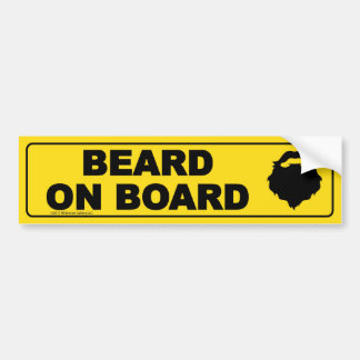 Beard on Board Bumper Sticker