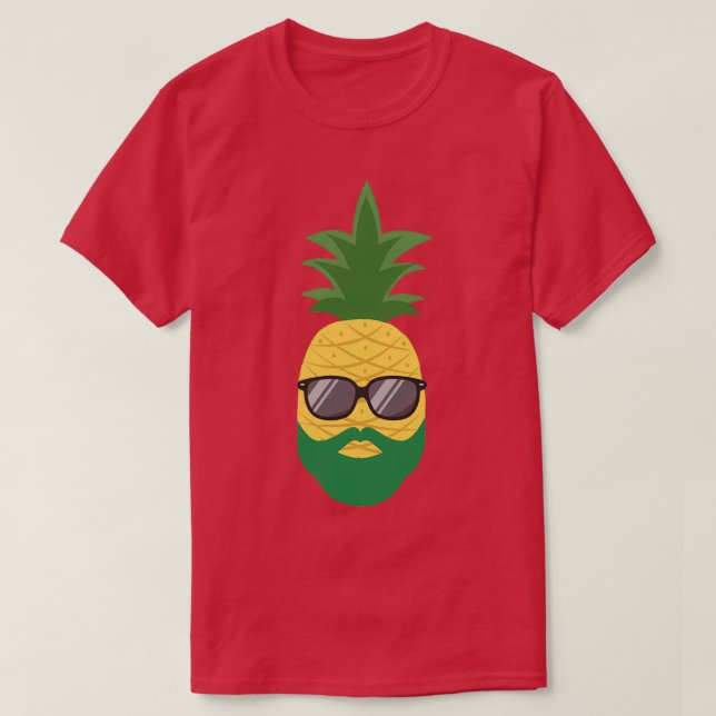 Beard Pineapple T-Shirt (Design Front)