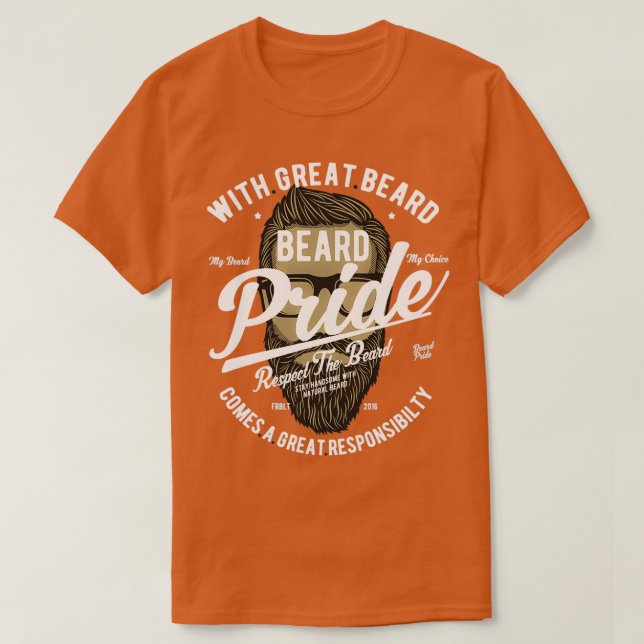 Beard Pride 2 1 T-Shirt (Design Front)