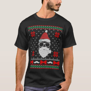 Beard Proud Santa Hipster Ugly Christmas Holiday P T-Shirt