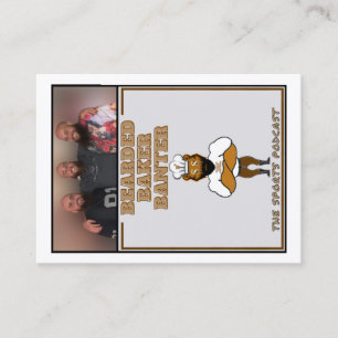 Bearded Baker Banter Trading Cards: Podcast Logo Calling Card