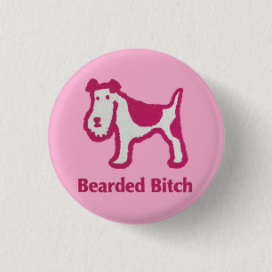 Bearded, but I’m a girl 3 Cm Round Badge