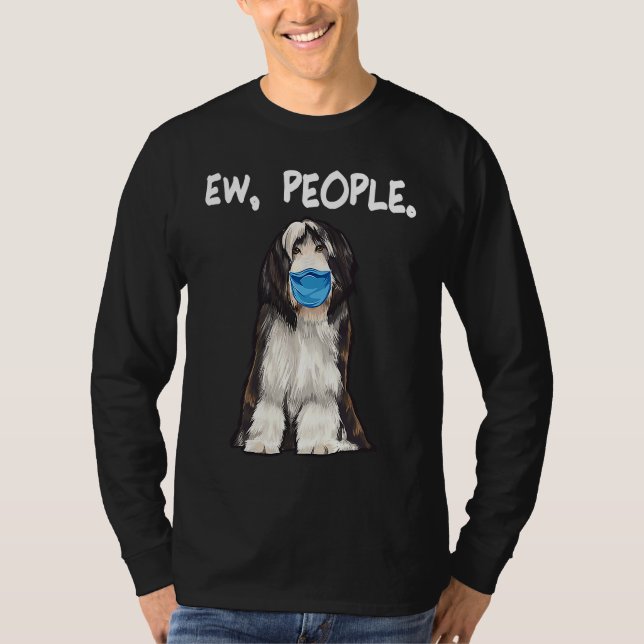 Bearded Colley Mask Holder T-Shirt (Front)