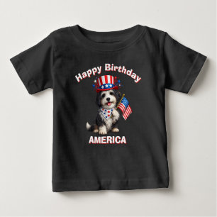 Bearded Collie (2ab) Patriotic Kid T-Shirt