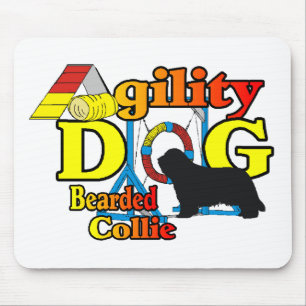 Bearded Collie Agility Gifts Mouse Pad