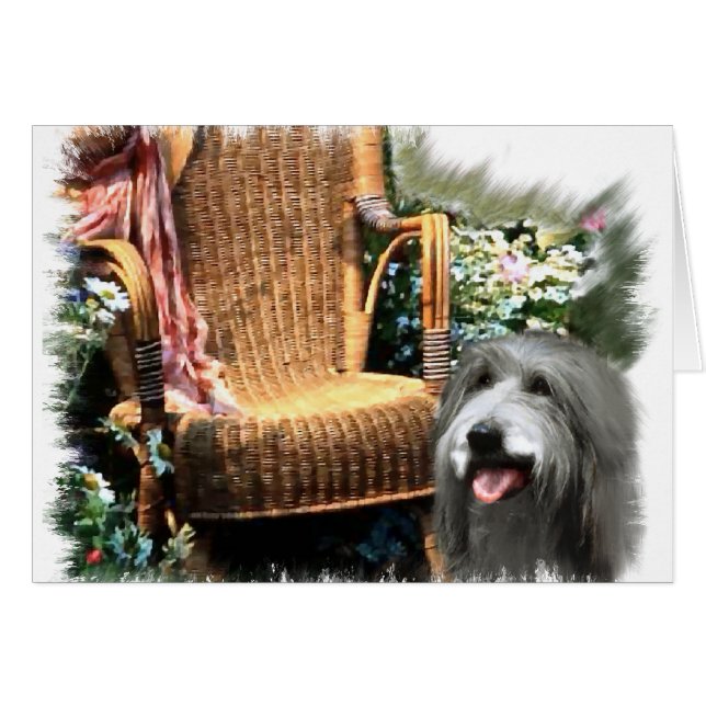 Bearded Collie Art Gifts (Front Horizontal)