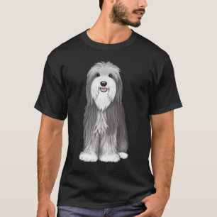 Bearded Collie Cartoon Dog   Cute Beardie Lover's T-Shirt