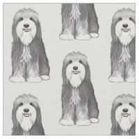 Bearded Collie Cartoon Dog Patterned