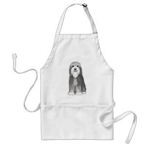 Bearded Collie Cartoon Dog Standard Apron
