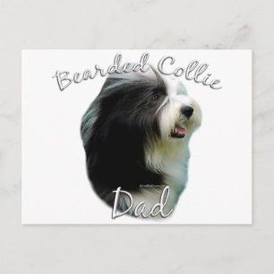 Bearded Collie Dad 2 Postcard