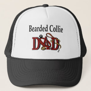 Bearded Collie Dad Gifts Trucker Hat
