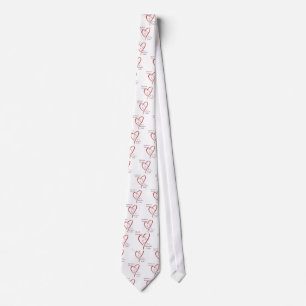 Bearded Collie Heart Belongs Tie