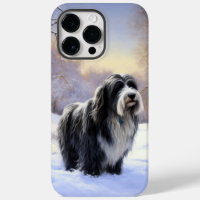Bearded Collie Let It Snow Christmas