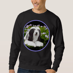 Bearded Collie Painting - Cute Original Dog Art Sweatshirt