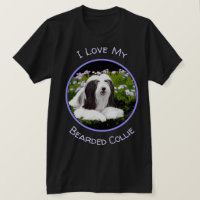 Bearded Collie Painting - Cute Original Dog Art