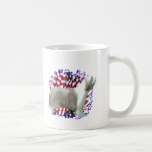 Bearded Collie Patriot Coffee Mug