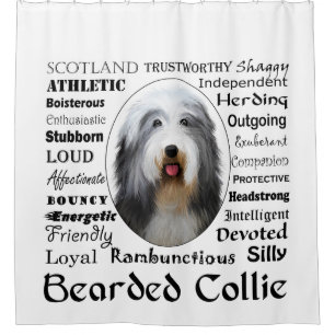Bearded Collie Shower Curtain