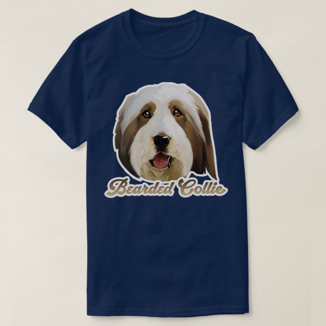 Bearded Collie T-Shirt (Design Front)