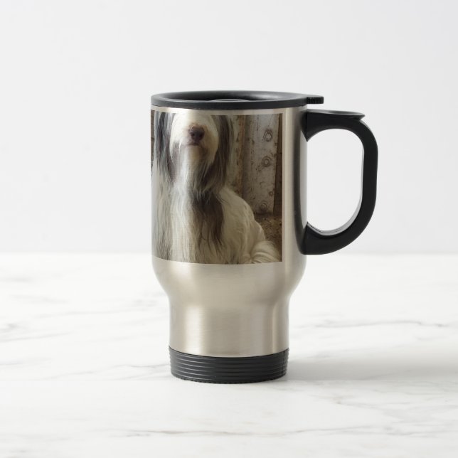 Bearded Collie Travel Mug (Right)