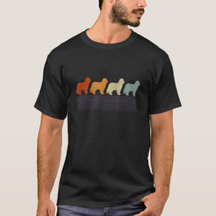 Bearded Collie Vintage Retro Mum Dad Dog Women T-Shirt