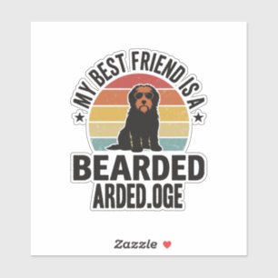 Bearded Collie Vintage Sunset Dog Lover Design_1