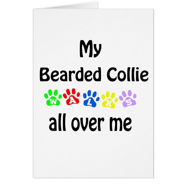 Bearded Collie Walks Design (Front)