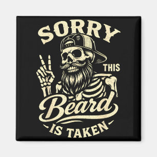 Bearded Dad Daddy Fathers Day Sorry This Beard is Magnet