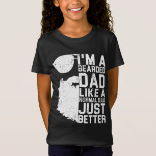 Bearded Dad Funny Beard Humour Father's Day Gift I T-Shirt