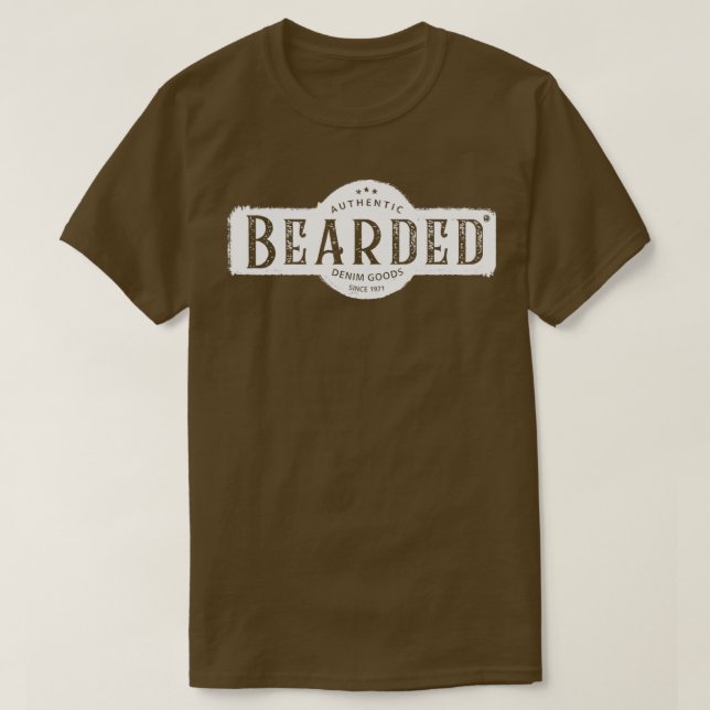 Bearded Denim Goods T-Shirt (Design Front)