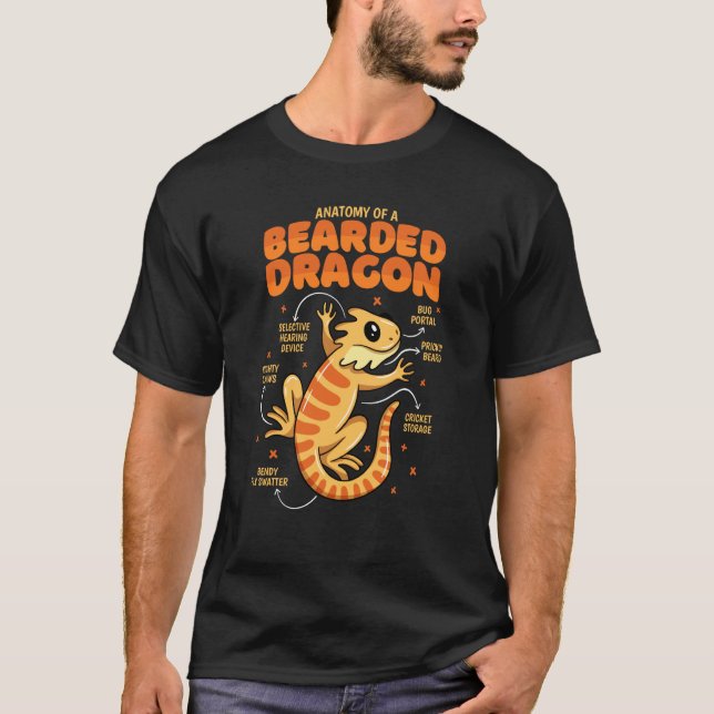 Bearded Dragon Anatomy T-Shirt (Front)