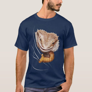 Bearded Dragon Animal Coming From Inside T-Shirt