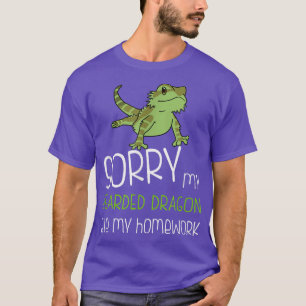 Bearded Dragon Ate My Homework T Shirt For Men Wom