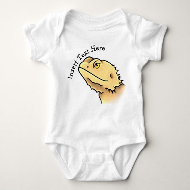 Bearded Dragon Baby Bodysuit (Front)