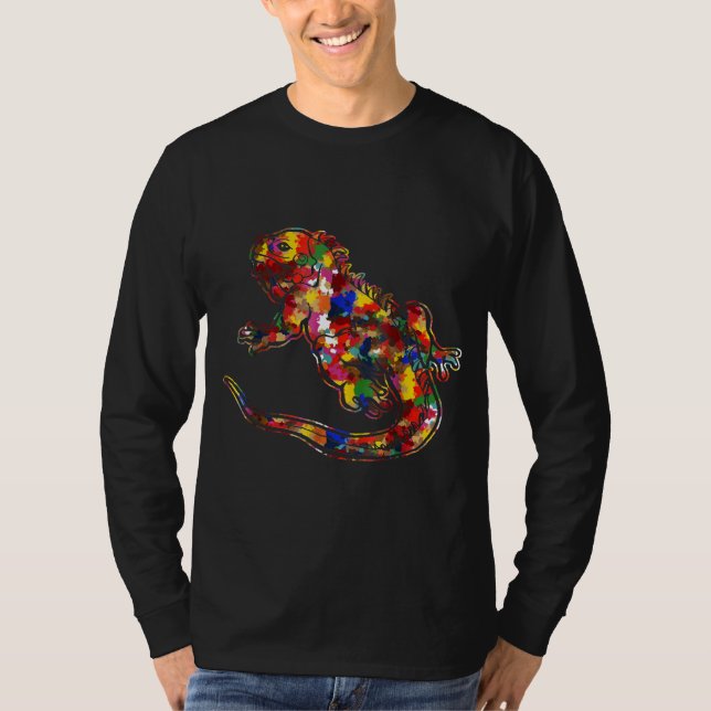 Bearded Dragon Bearded Dragon Colourful T-Shirt (Front)