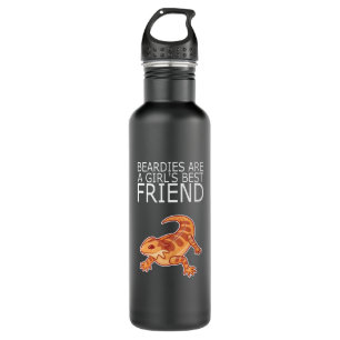 Bearded Dragon BEARDIES GIRLS BEST FRIEND Lizard 710 Ml Water Bottle
