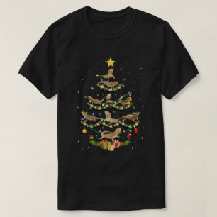 Bearded Dragon Christmas Tree Funny Reptile Lover  T-Shirt