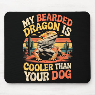 Bearded Dragon Cooler Reptile Animal Beardie Beard Mouse Pad
