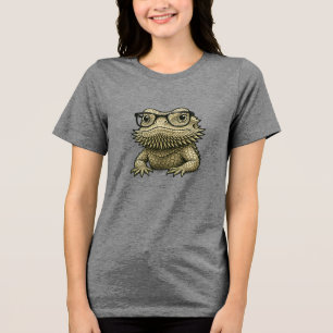 Bearded Dragon • Cute Beardie Design Tri-Blend Shirt