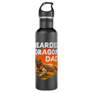 Bearded Dragon Dad Lizard Herpetologist Pogona 710 Ml Water Bottle