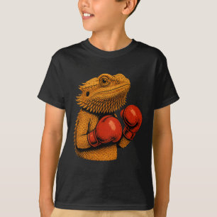 Bearded Dragon Dressed As A Boxer Funny Boxing T-Shirt
