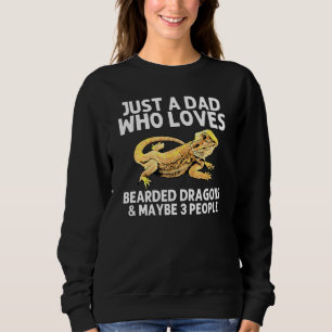 Bearded Dragon For Dad Men Pogona Lizard Animal Sweatshirt