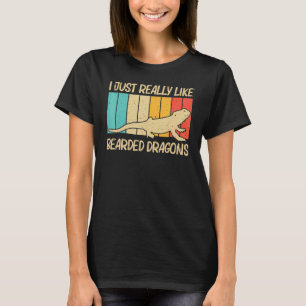   Bearded Dragon For Men Women Reptile Iguana Liza T-Shirt